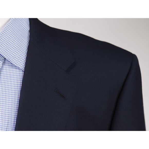 Corneliani Navy Blue Blazer Super 100's Wool Mother of Pearl Buttons Jacket 44R - Picture 4 of 10